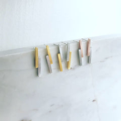 Double Bar (two-tone) Earrings