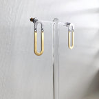 Oval Arch (two-tone) Earrings