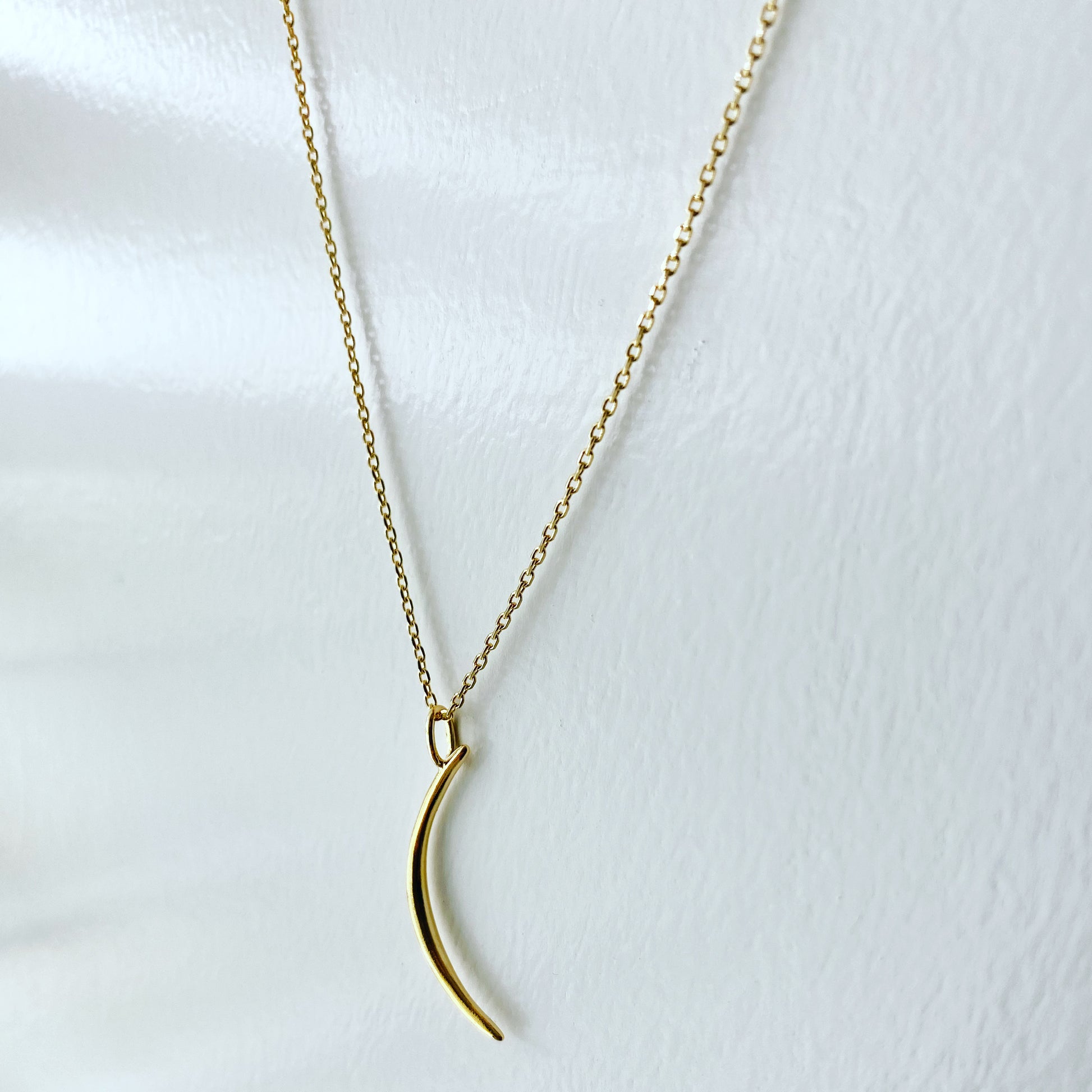 Waning Crescent Moon Necklace