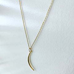 Waning Crescent Moon Necklace