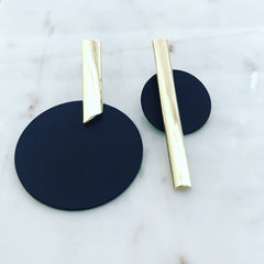 Mismatch Plate Earrings