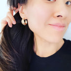 Modern Renaissance Hoop Earrings