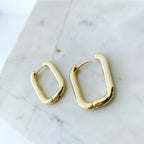 Bold Oval Hoop Earrings