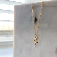 Rose Stem Necklace