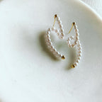 Pearl Cursive Earrings