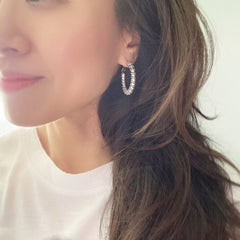 Coil Cord Hoop Earrings