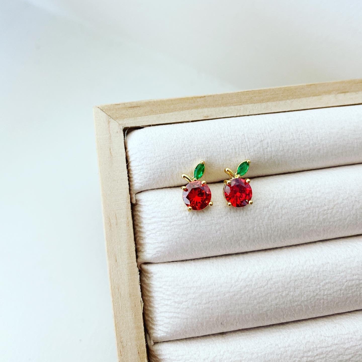 Fruit Earrings - Apple