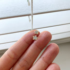Pave Star Teeny Earrings