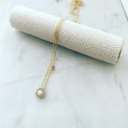 Micro Pavé Opal Necklace
