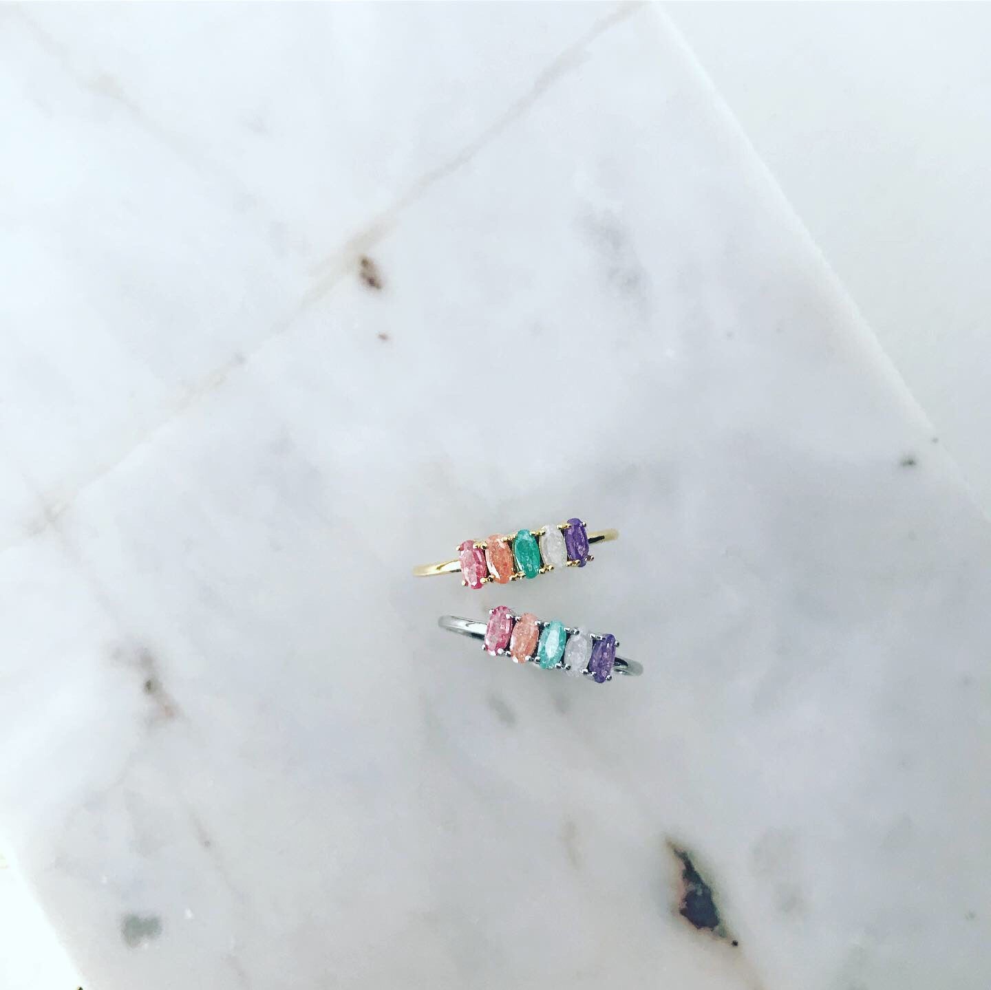 Zirconia (CZ): Unicorn Party Cluster Ring