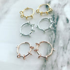 Hoop Earrings: Halo Rings