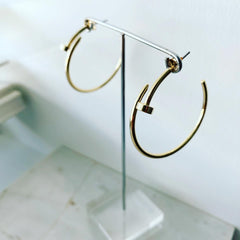 Nailed It Hoop Earrings