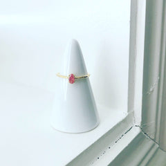 Zirconia (CZ): Oval Ring