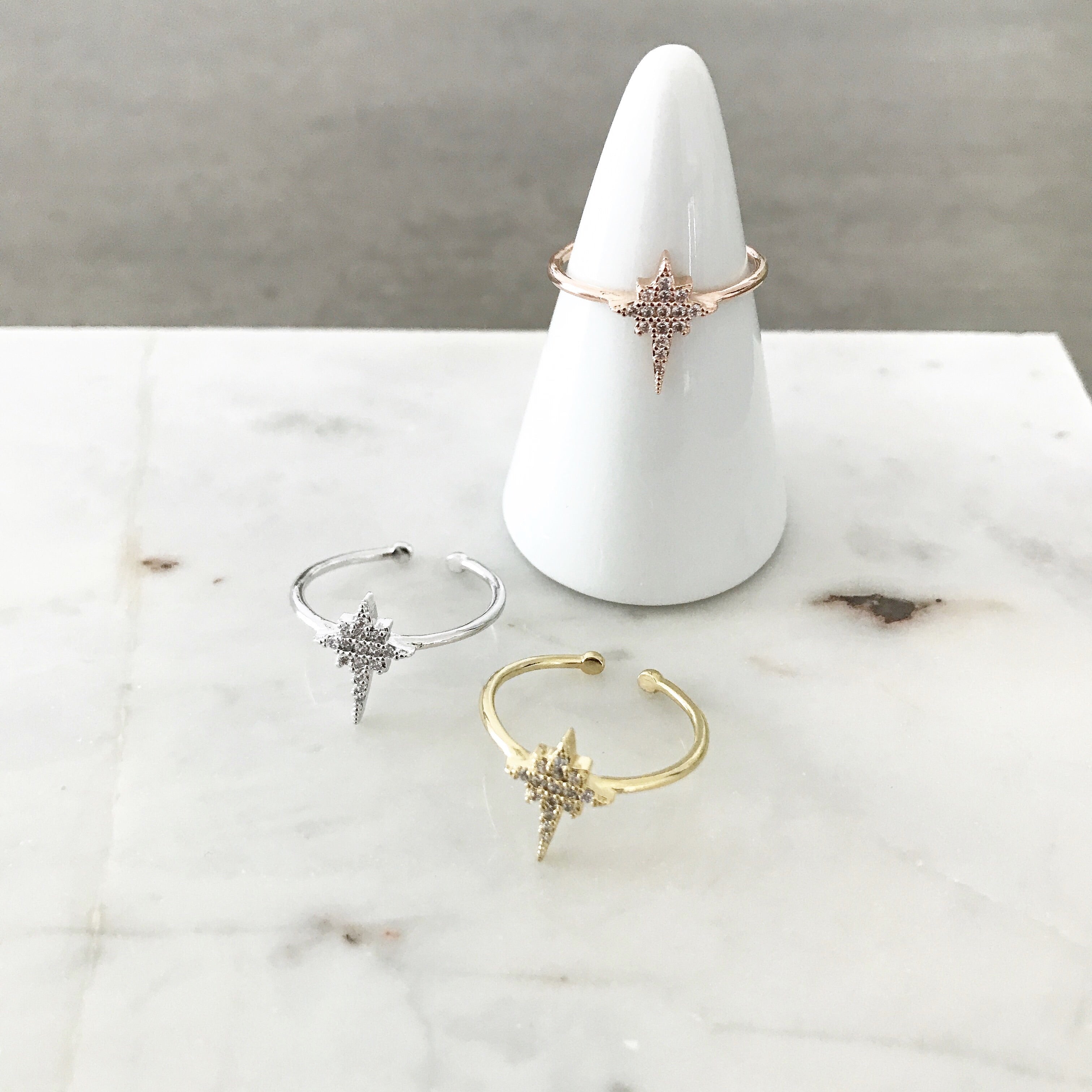 North Star Sparkle (Starburst) Ring