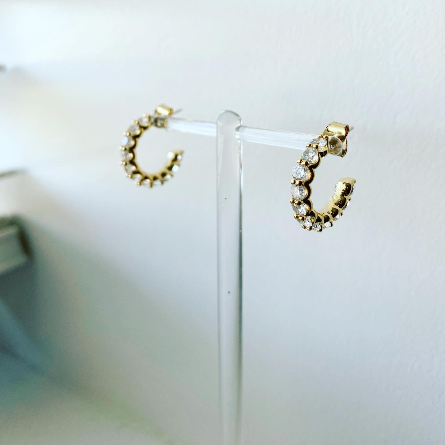 Caterpillar Rolo Hoop Earrings