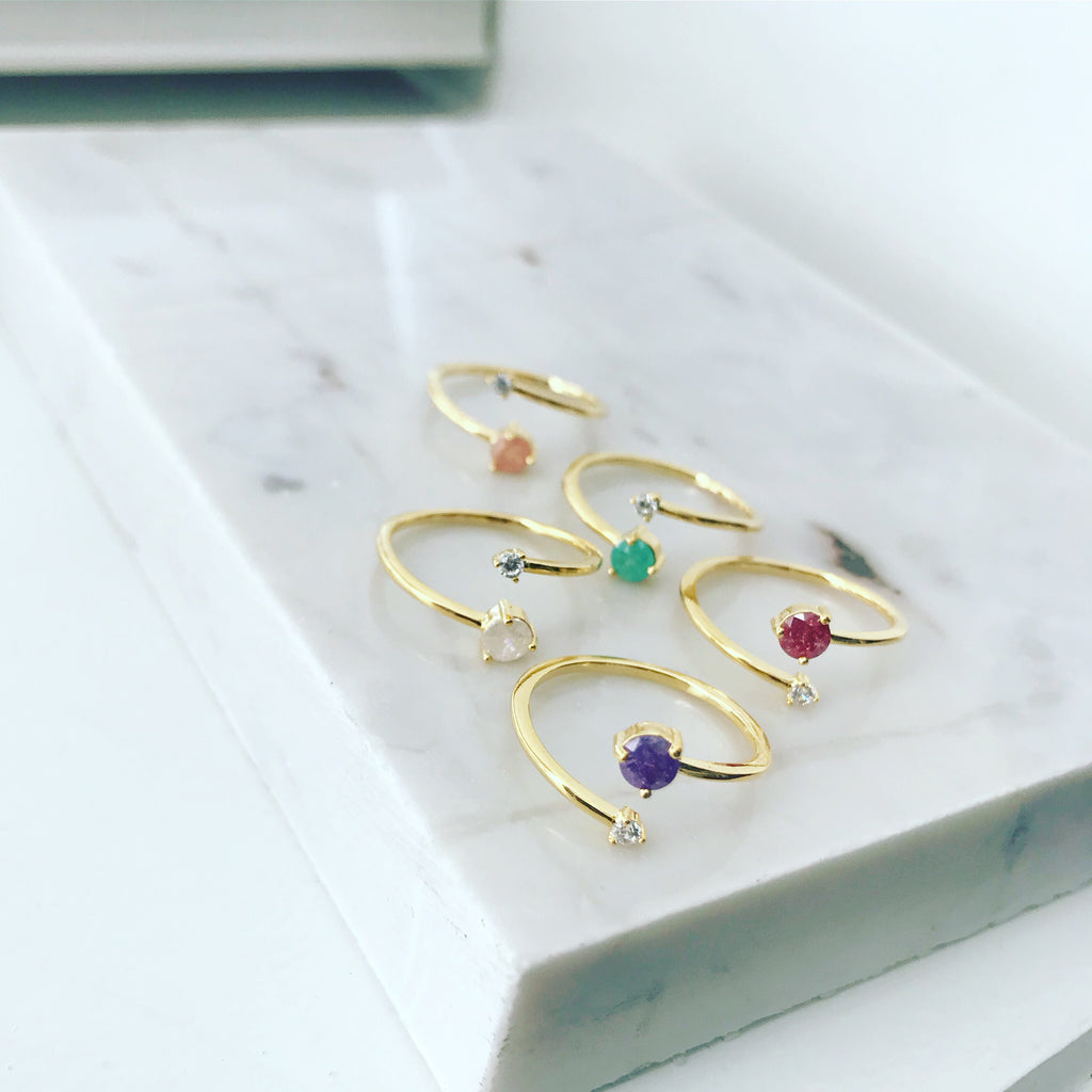 Zirconia (CZ): Twist Ring