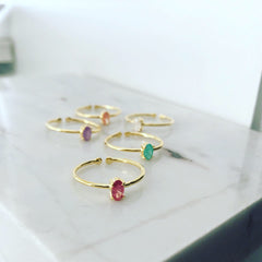 Zirconia (CZ): Oval Ring