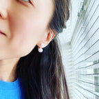 Front-Back: Pearl Dual Earrings