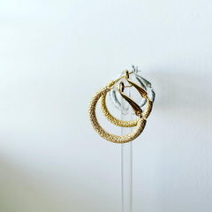 Sandpaper Hoop Earrings