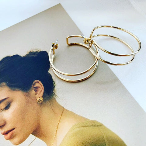 Cuff Hoop Earrings
