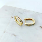 CZ Bright Hoop Earrings