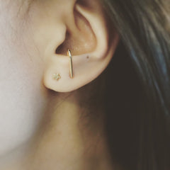 Solid Suspender Earring