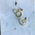Front-Back: Pavé Open Circle Earrings