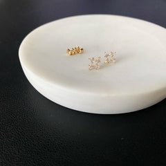 Pinwheel Cubic Teeny Earrings