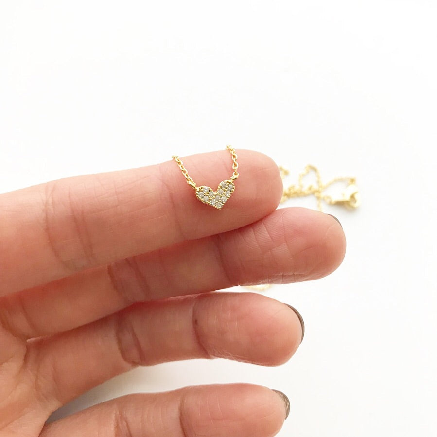 Pave Heart (Sparkle) Necklace