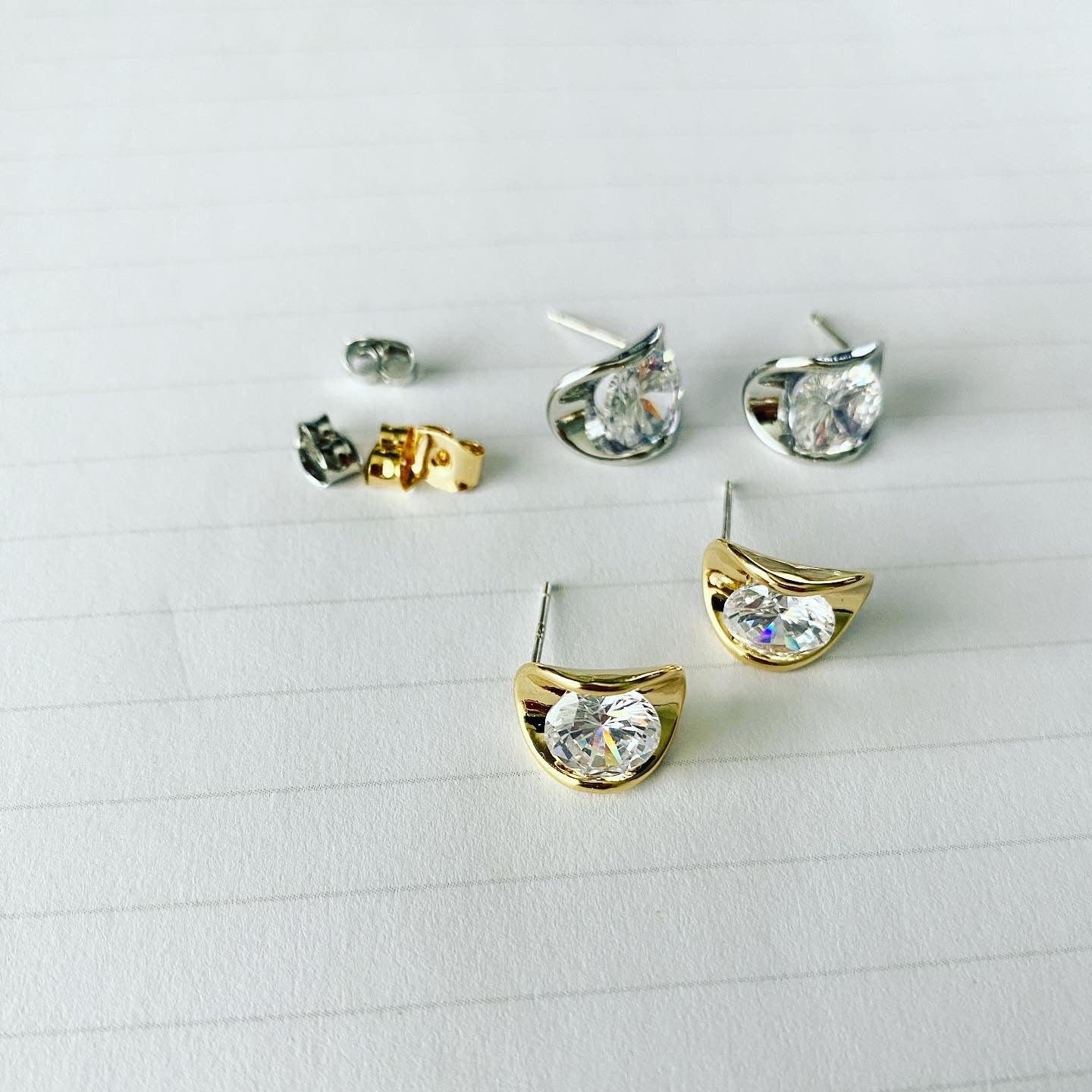 Cubic Encased Earrings