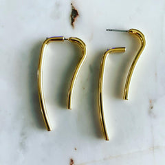 Front-Back: Long Bar Earrings