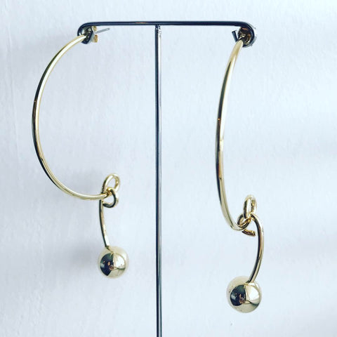Convex Hoop Earrings