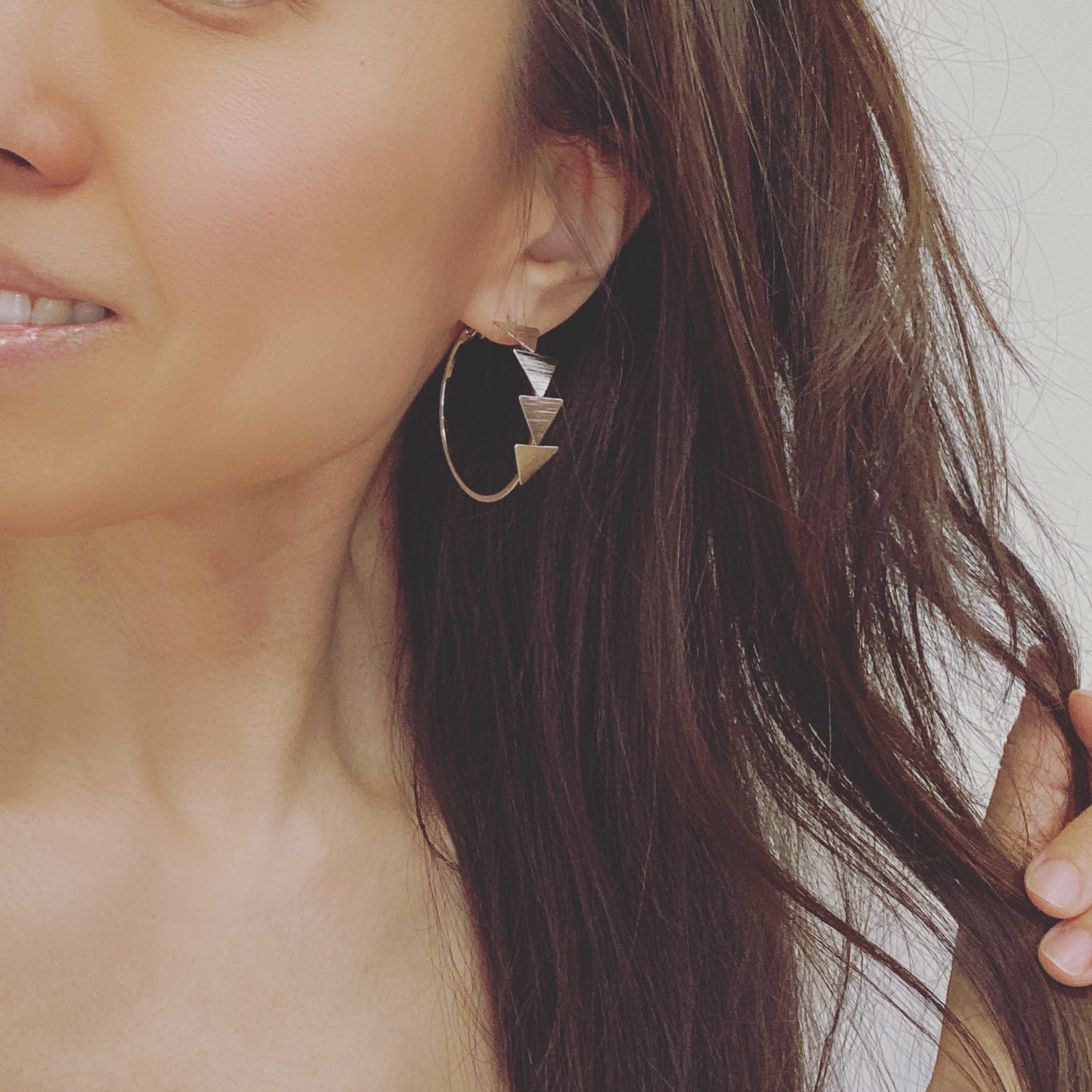 Chevron One Direction Hoop Earrings