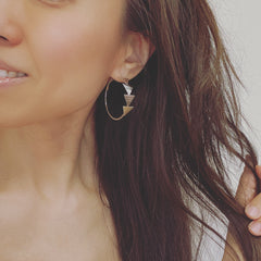 Chevron One Direction Hoop Earrings