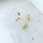 Triple Grip (Plain) Earrings