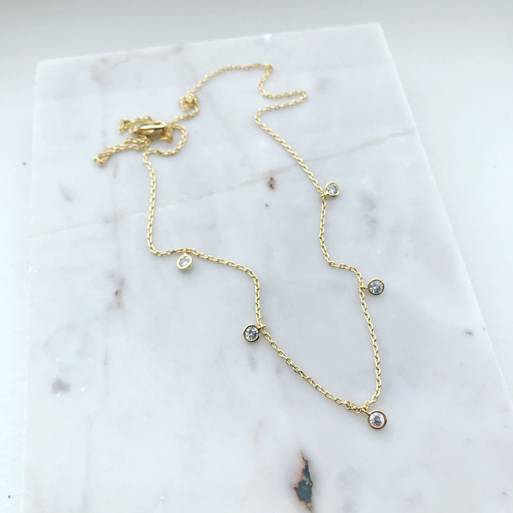 CZ Dangle Necklace