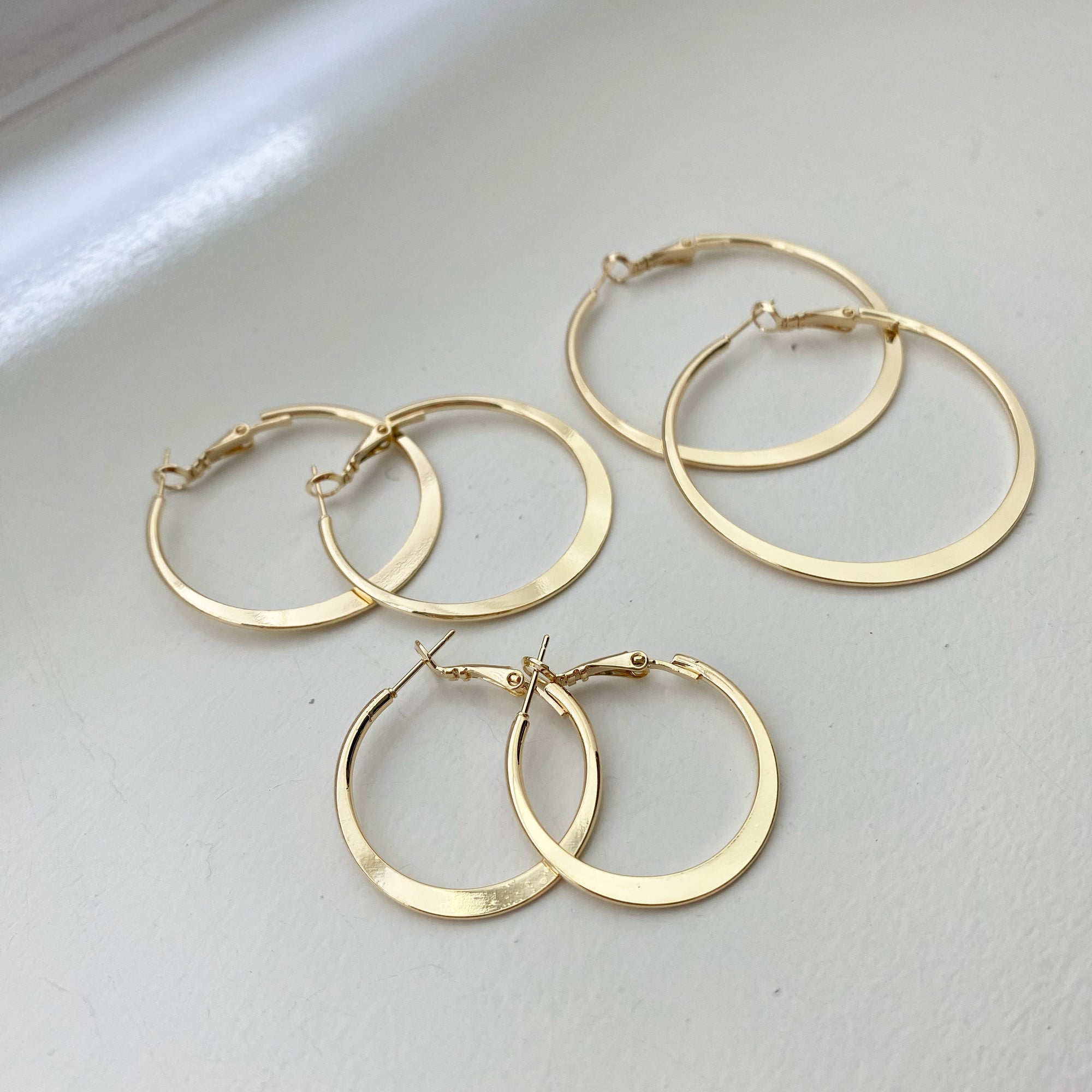 Slender (Plain) Hoops