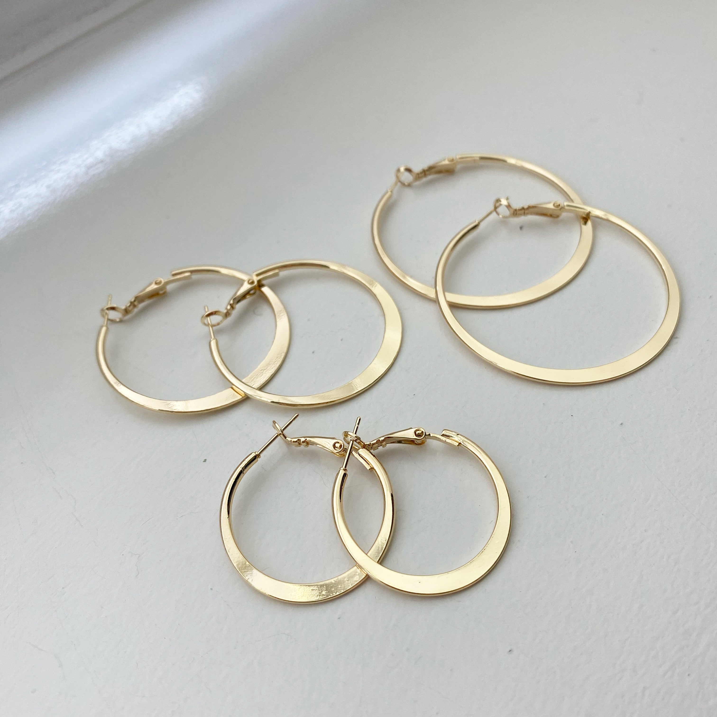 Slender (Plain) Hoops