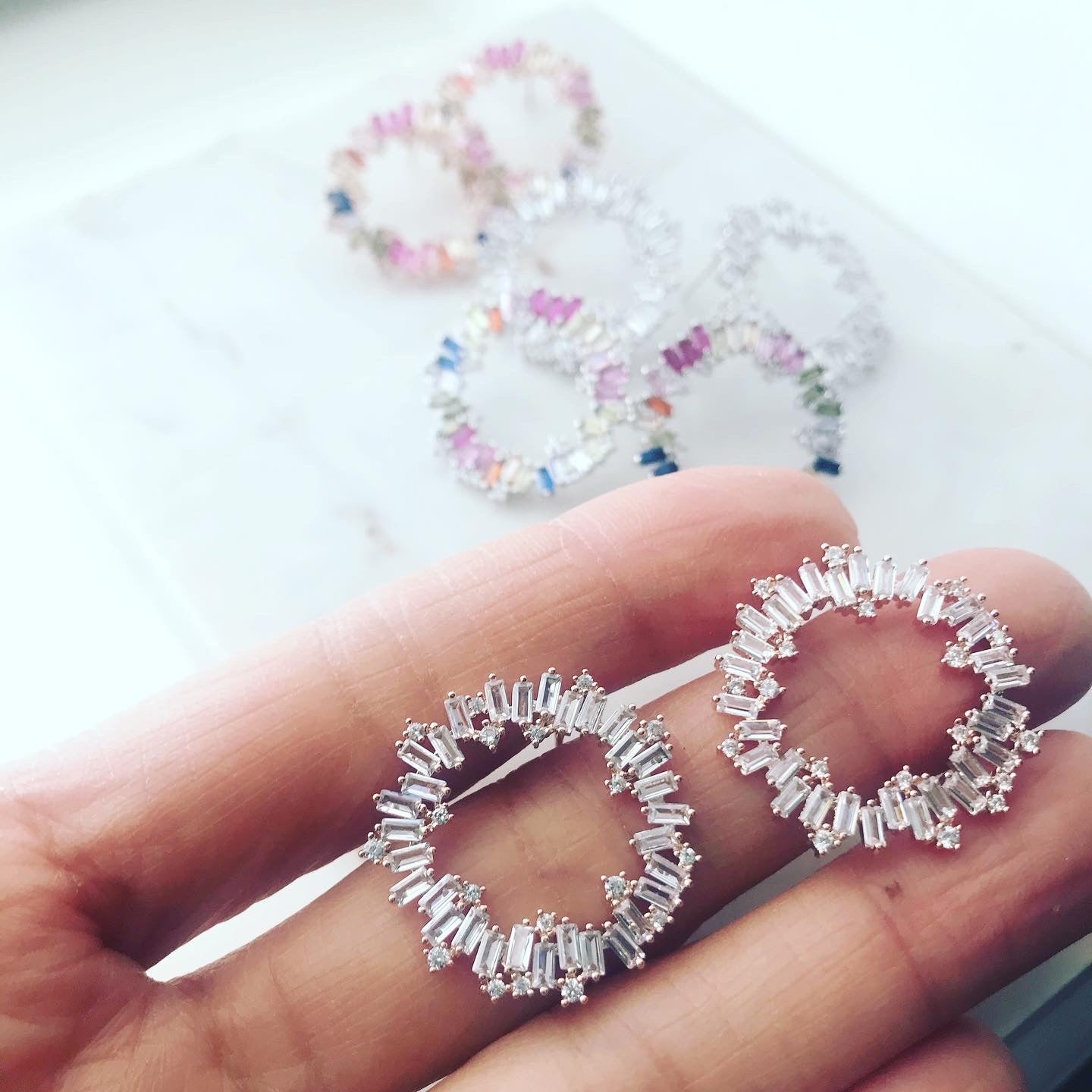 Baguette Wreath Earrings