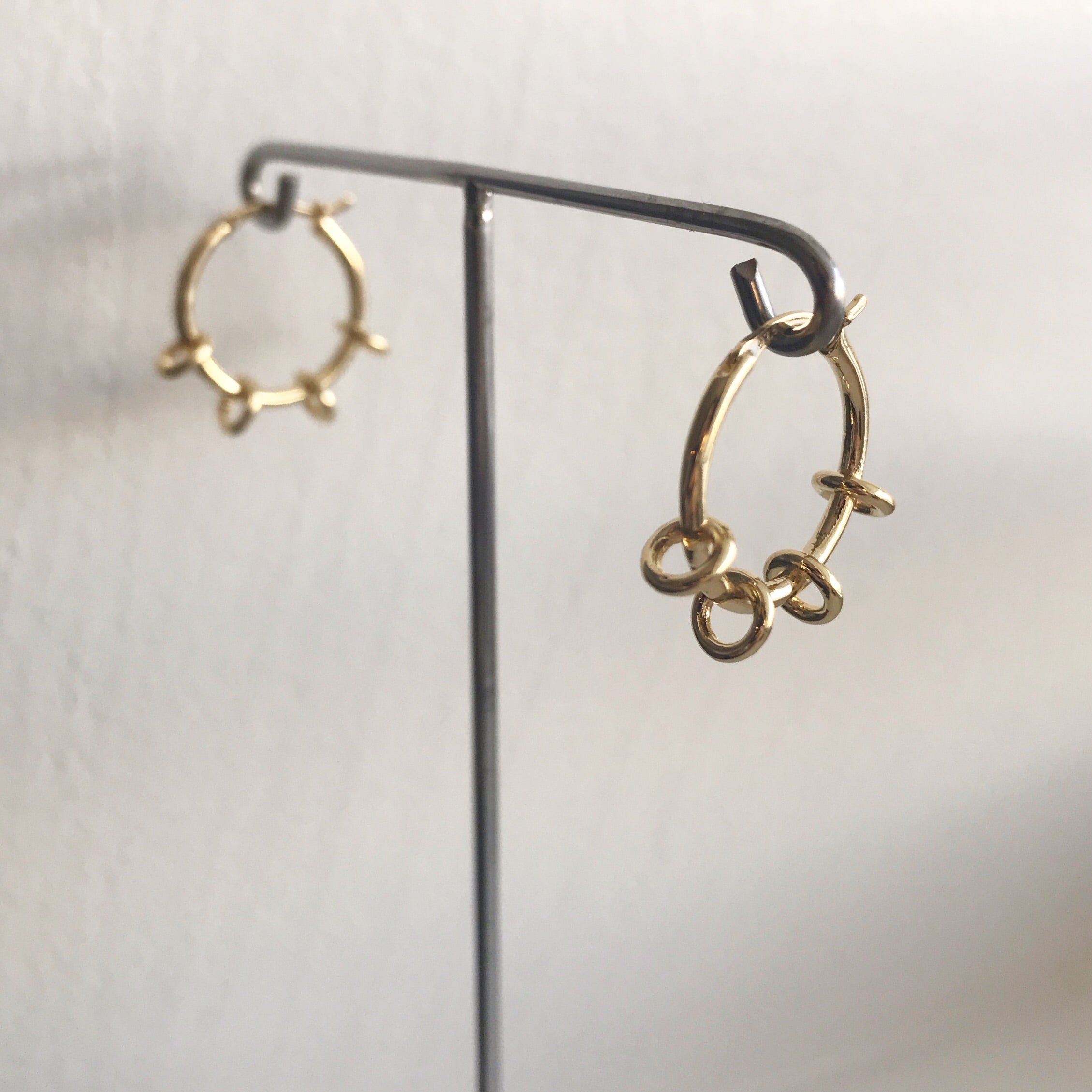 Hoop Earrings: Halo Rings