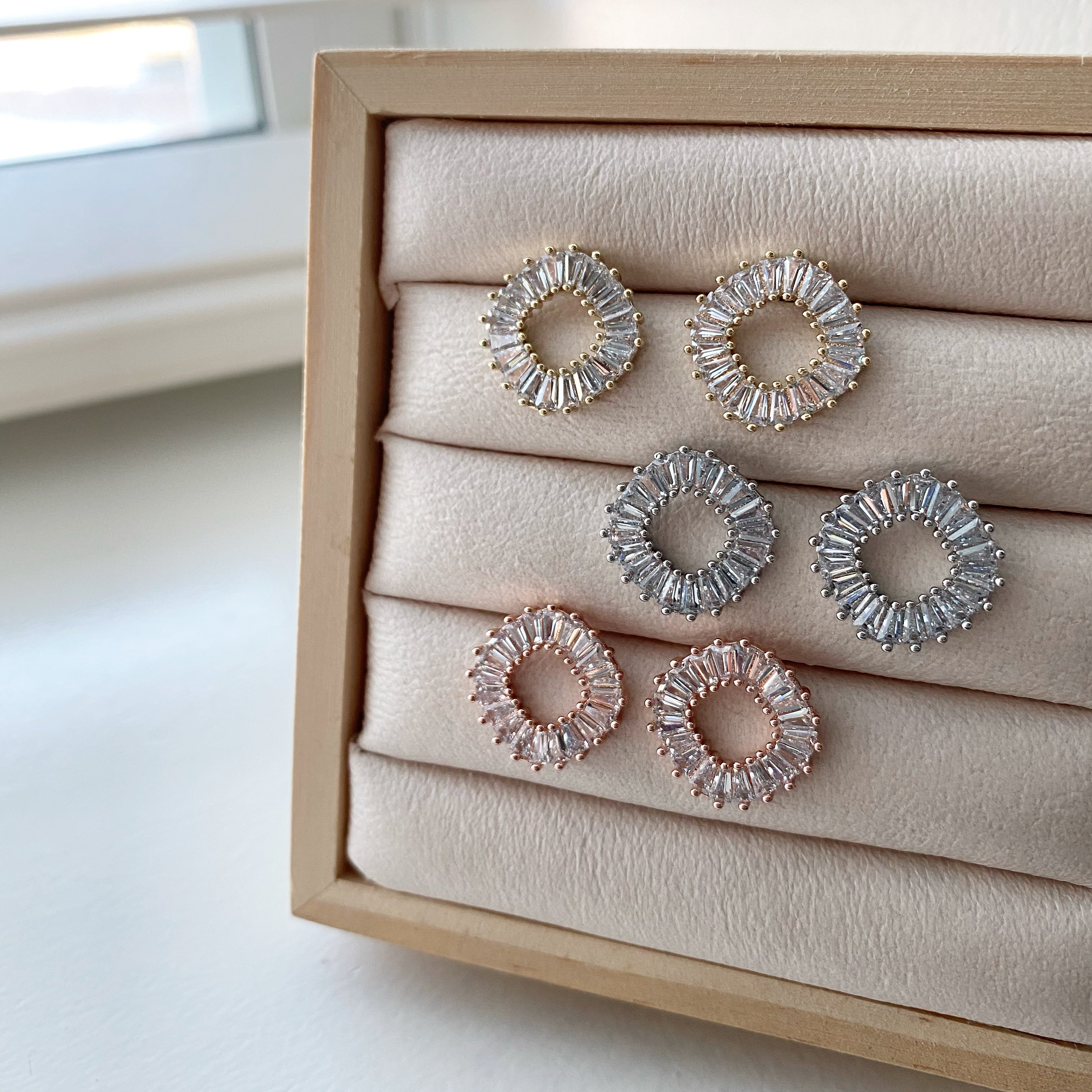 Baguette Donut Earrings
