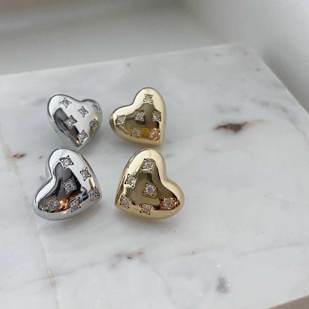 Puffy Heart Earrings