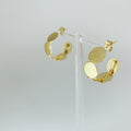 Matte Disc Hoop Earrings