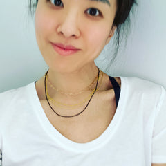 Enamel Box Chain Necklace
