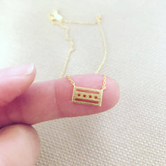Chicago Flag Necklace (mini)