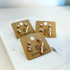 Mix-and-Match Cubism Earrings