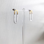Oval Arch (two-tone) Earrings
