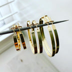 Solid Flat Hoops