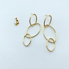 Trifecta Link Earrings