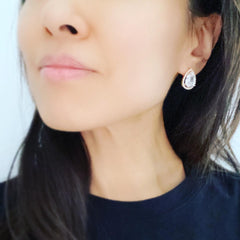 Crystal Teardrop Pear Earrings
